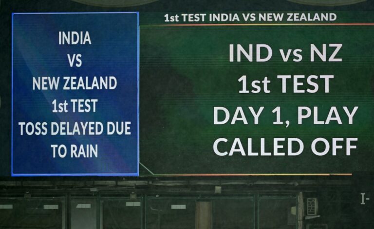 Not Only Rain, Technological Hurdle Ruined India vs New Zealand 1st Test Day 1 – Here’s How