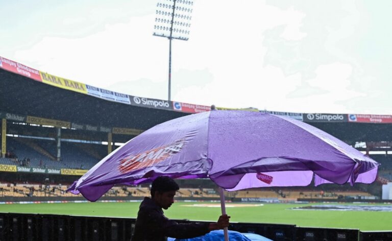 India vs New Zealand 1st Test Weather Update: M Chinnaswamy Stadium Full Day Forecast – Will Rain Play Spoilsport On Day 2 In Bengaluru?